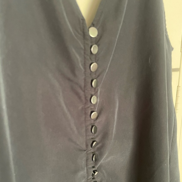 Free people drapey black silk tank top - Picture 4 of 4